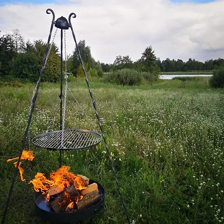빌라 Dom Nad Jeziorem Z Prywatnym Pomostem I Linia Brzegowa