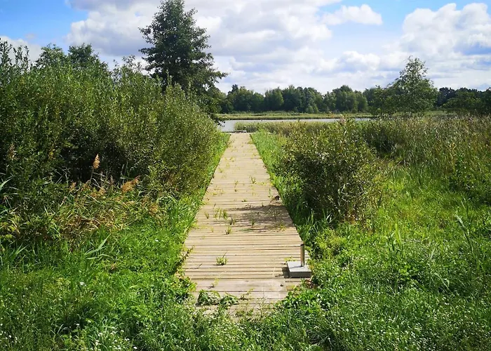 Vila Dom Nad Jeziorem Z Prywatnym Pomostem I Linia Brzegowa